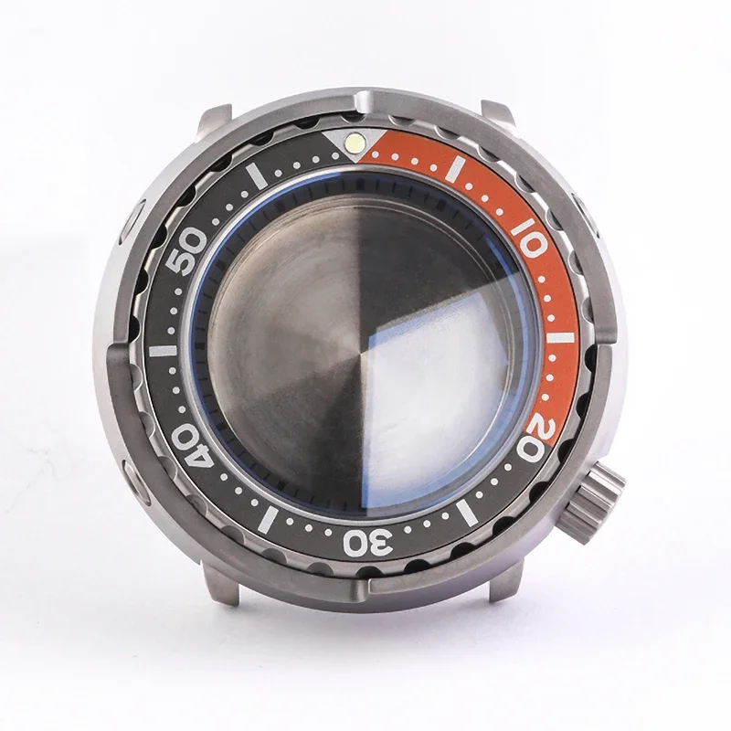 HEIMDALLR Watch Titanium Tuna SBBN031 Watch Case tuna can resist watch Ceramic Bezel Sapphire For NH35/nh36 automatic Movement