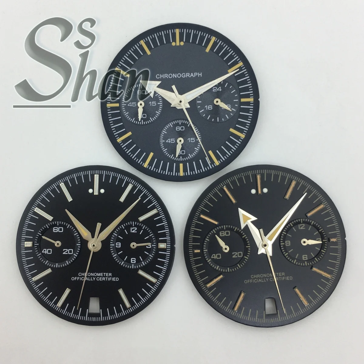 Dial kuarsa VK64 berukuran 31,5 mm dilengkapi dengan 5 jarum penunjuk waktu bercahaya dan cocok untuk tanggal jam 6 pada mesin kuarsa VK64.