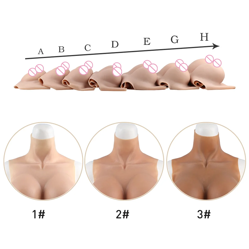 Tgirl False Tits Fake Boobs Silicone Breast Forms Sexy Huge Tit for Crossdresser Transgender Drag Sissy Cosplay Chest