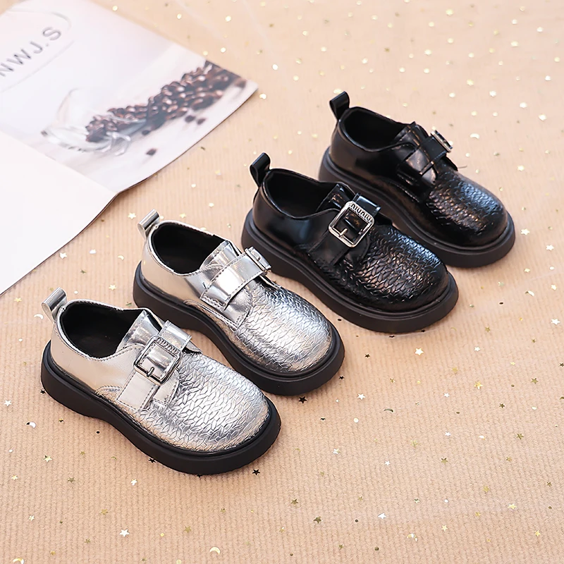

Children's British small leather shoes 2025 Spring and Autumn new style children's shoes casual leather shoes women's treasure