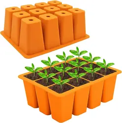 Reusable Silicone Seed Starting Trays for Seed Germination and Plant Propagation Vegetable Seeds Herb Seeds Flower Plant Starter