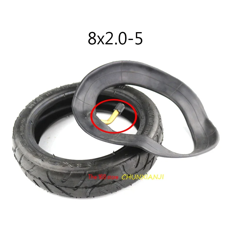 8X2.0-5 Inner Tube And Tyre for Electric Scooter Baby Trolley Pneumatic Tire 8 Inch Lightning Shipment 8*2.00-5