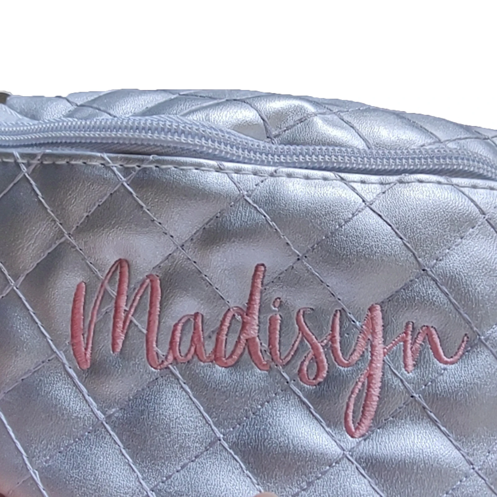 Bolso con bordado de monograma para mujer y niño, cartera con nombres personalizados, regalo artesanal, imagen personalizada