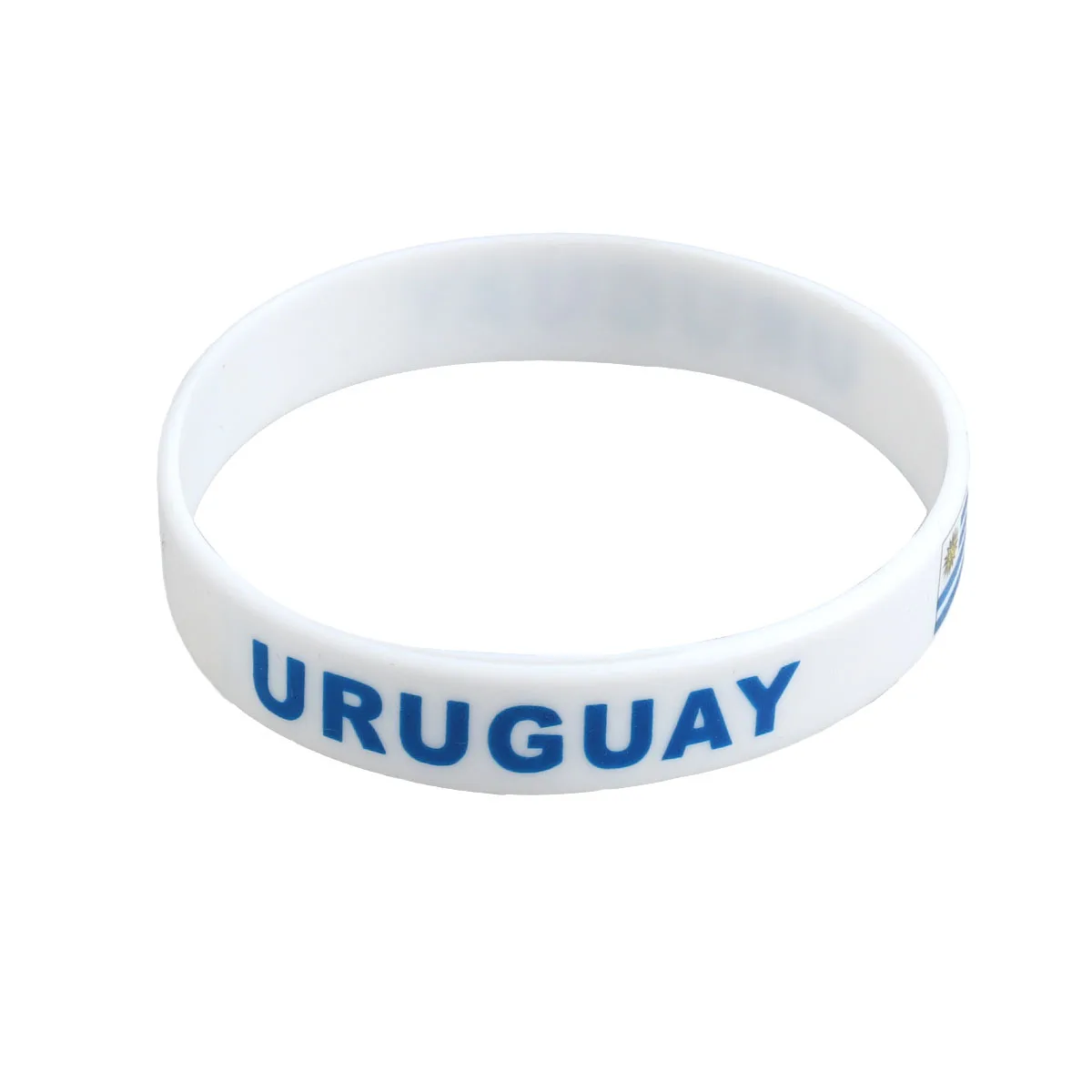 

6 Pcs Silicone Bracelet Comfortable Wristband Country Flag Sports Size Fits Most Bands