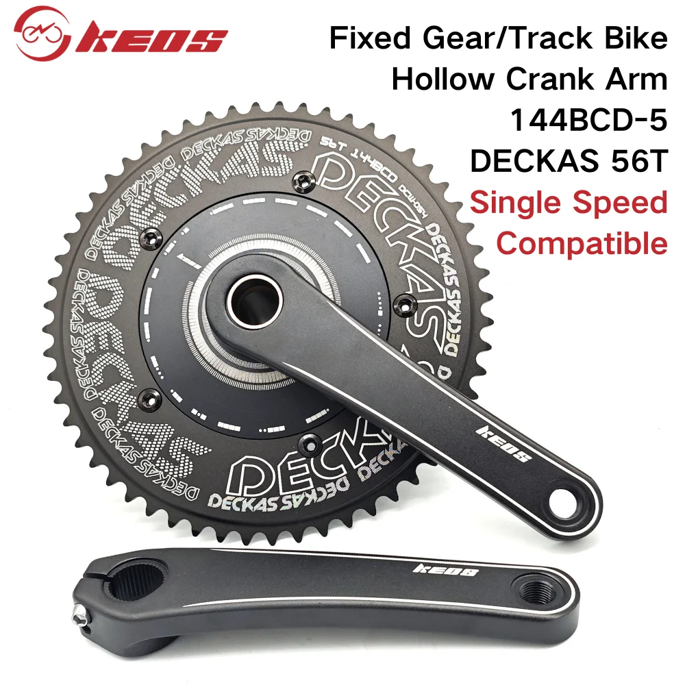 KEOS Hollowtech Track Crankset 46T-56T 170mm Aluminum
