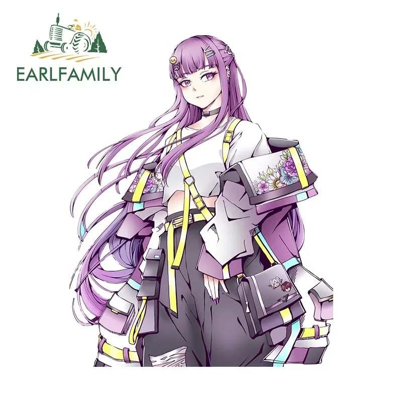 EARLFAMILY 13 سنتيمتر x 10.3 سنتيمتر أنيمي فتاة جميلة سيارة ملصق مثيرة للاهتمام مكيف الهواء ملصق مائي الزجاج الأمامي لوح التزلج ديكور الكمبيوتر المحمول