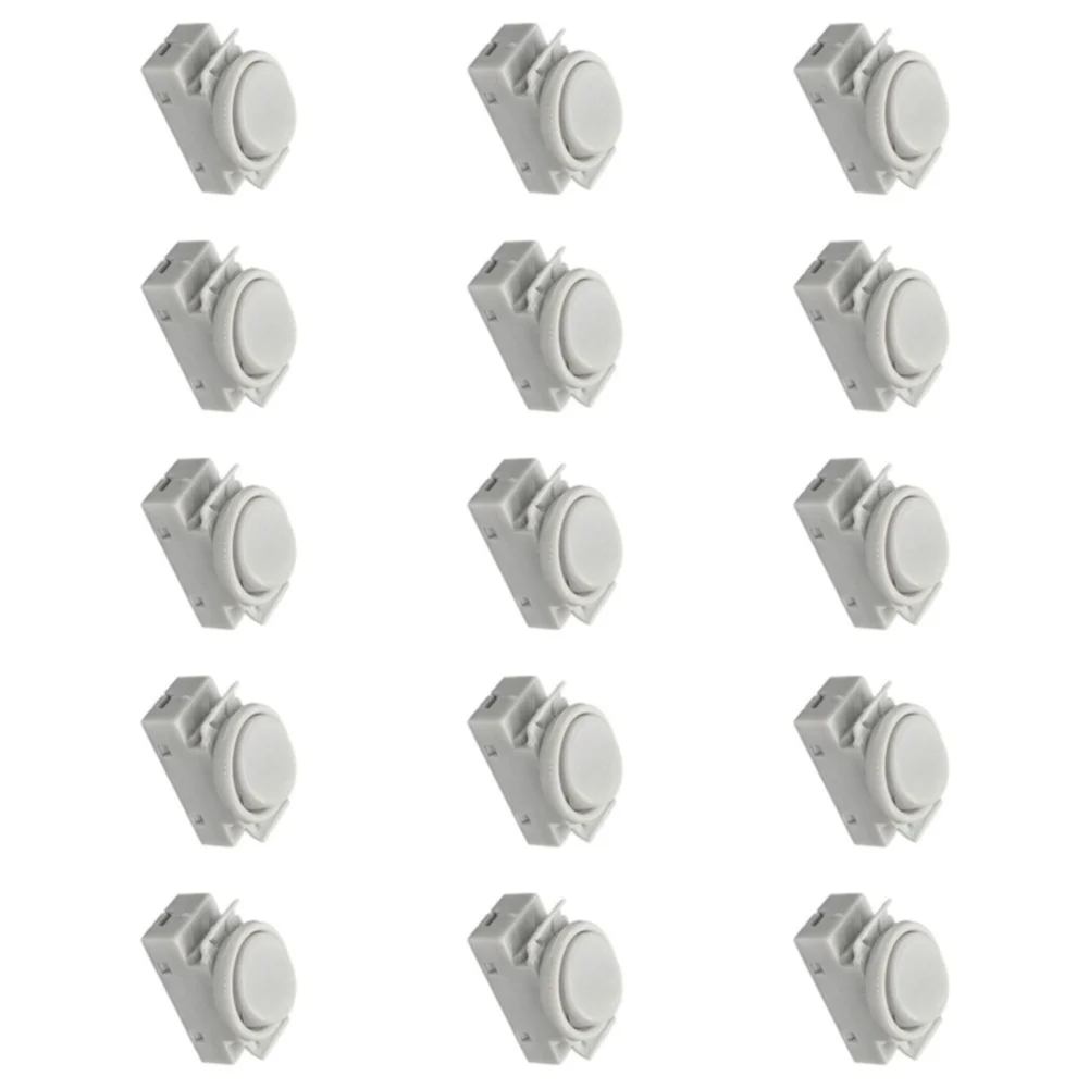 15 Pcs Rocker Switches for Bottom Mounted Lights and for kitchen Light Fixtures BJB 43.409 Replacement Push Button Switch