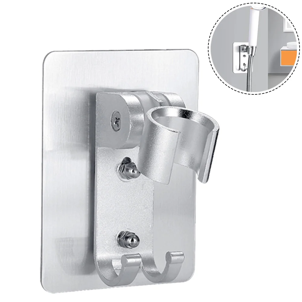 Duschhalterung, Duschkopfhalter, Haus und Garten, 1 Stück, verstellbare Aluminium-Silber-Wandhalterung für die meisten G1/2-Typ 2022