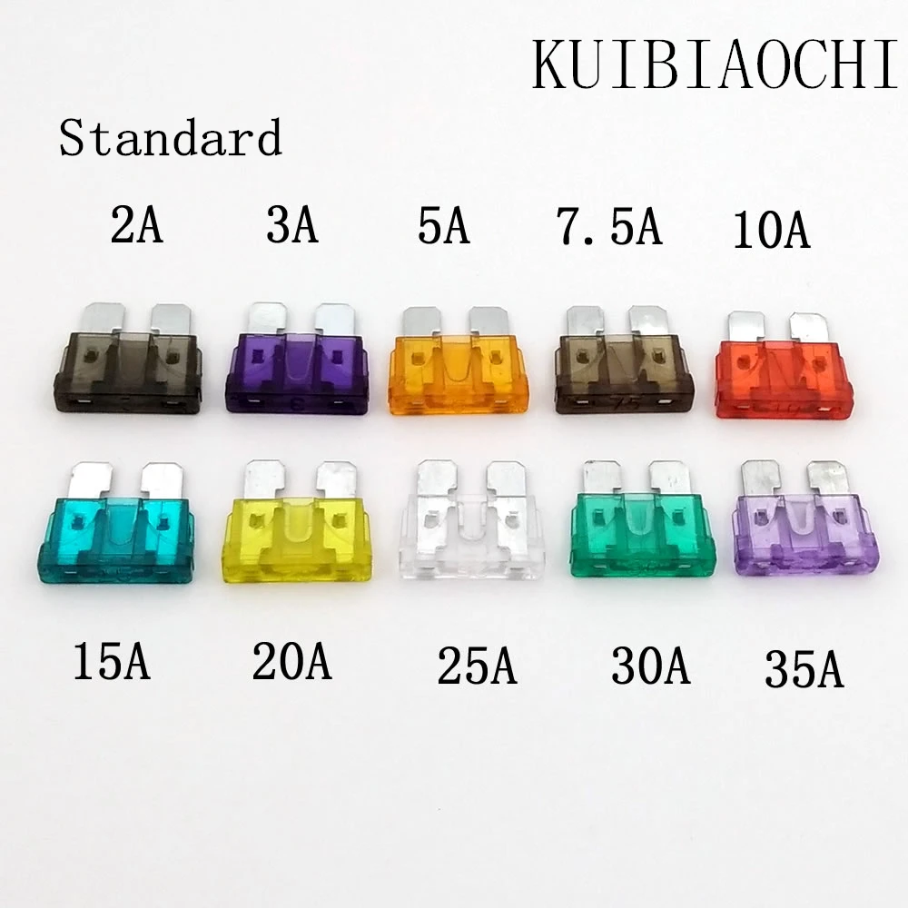 Sicherungen Auto Mini Micro Standard Auto Sicherung 2A 3A 5A 7,5A 10A 15A 20A 25A 30A 35A 10 teile/los