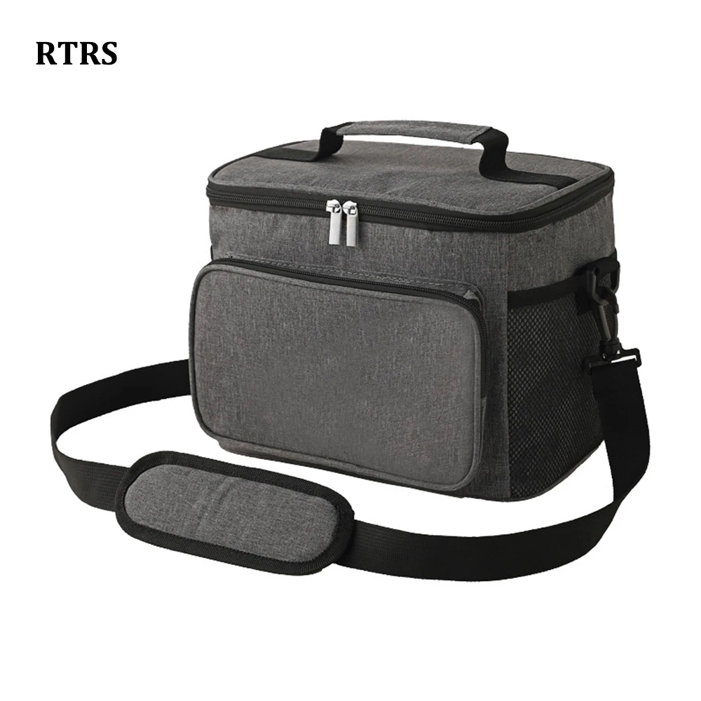 10L Soft Cooler Bag with Hard Liner Large Insulated Picnic Lunch Bag Box Cooling Bag for Camping BBQ Family Outdoor Activities