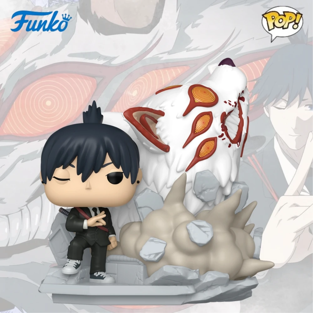 

Funko Pop Figures Moment Aki Hayakawa with Fox Devil 1972 Anime Chainsaw Man 6.3in Figures Collectible Limited Edition Figurine