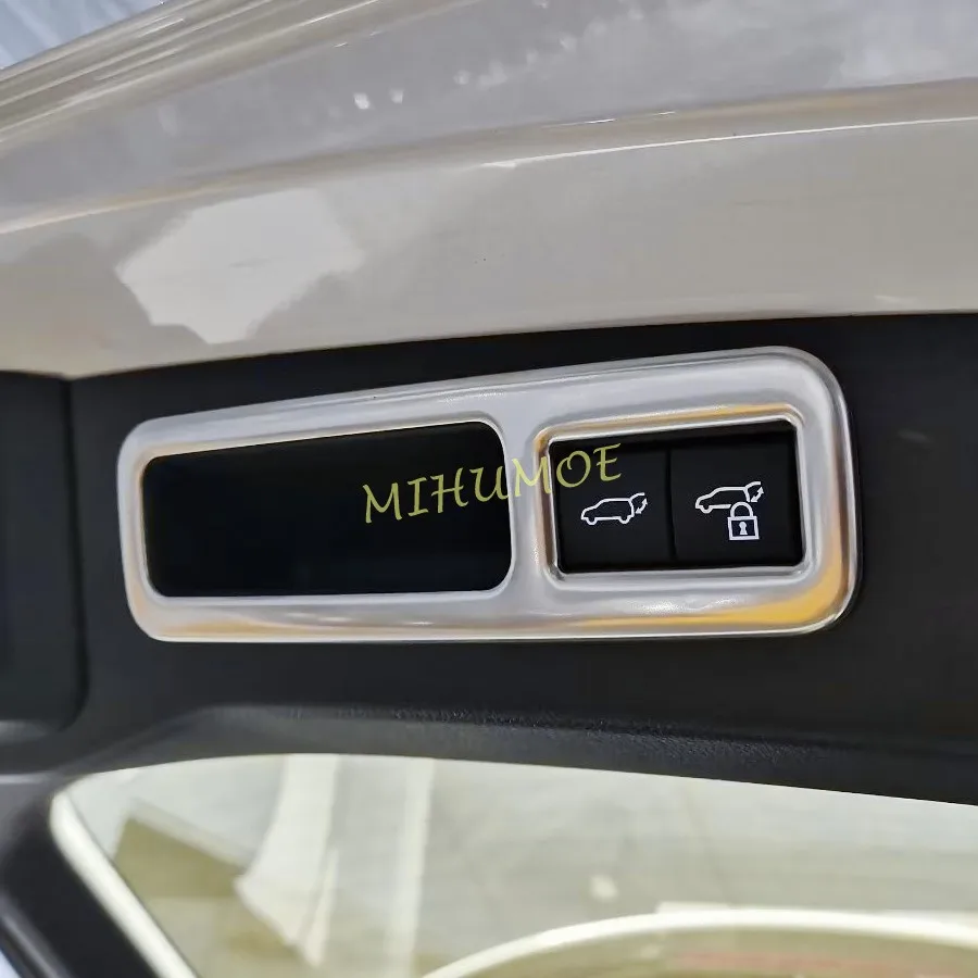 ماتي الفضة الخلفية الجذع التبديل غطاء أزرار الزخارف لكزس RX RX350 RX350h RX450h + RX500h 2023 2024 2025 اكسسوارات #1