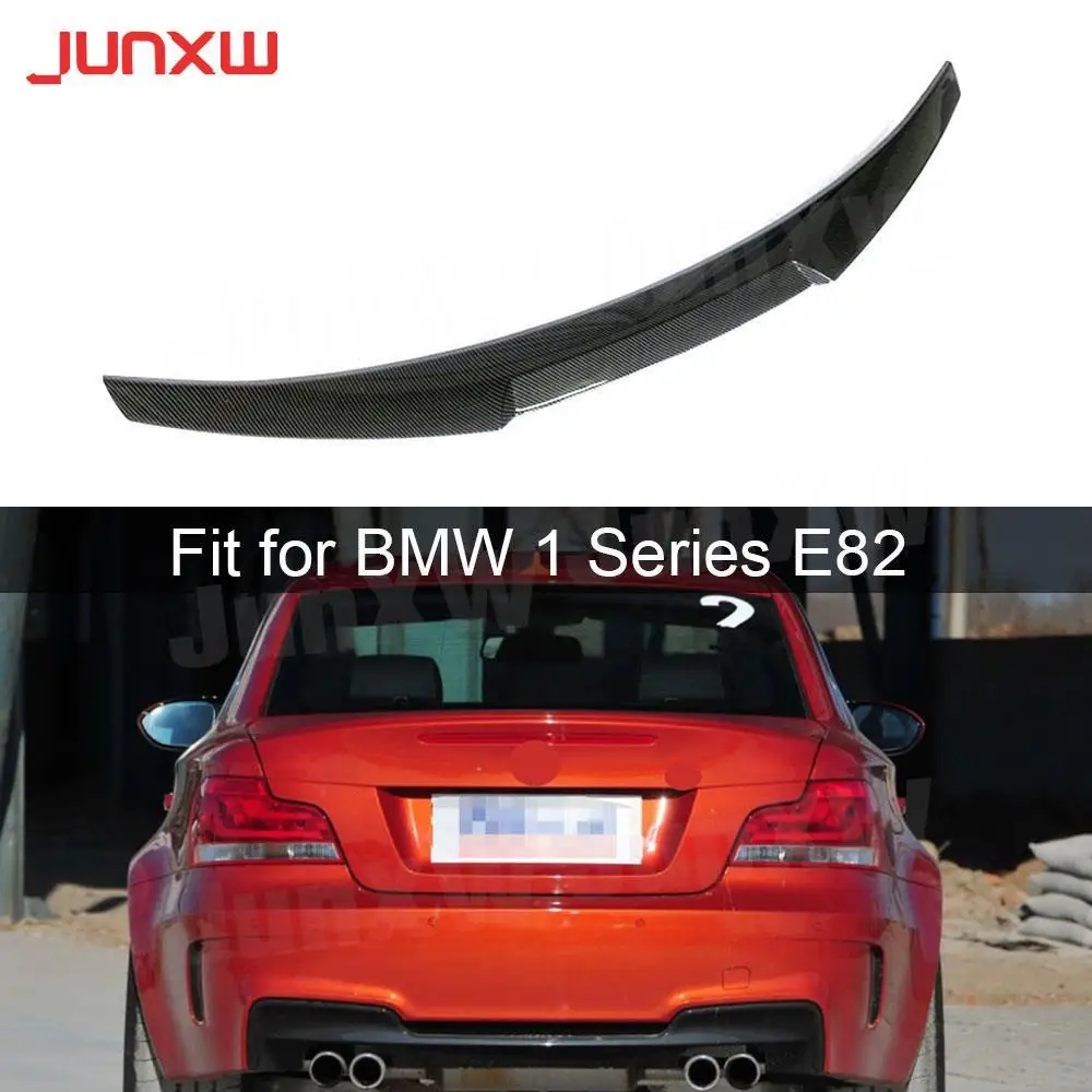 

ABS Carbon Look Gloss Black Rear Trunk Spoiler Wings For BMW 1 Series E82 1M Coupe 2008-2012 Boot Lid Spoiler Car Styling