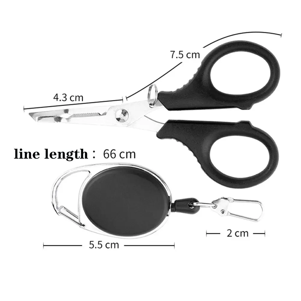 Multifunctional Fishing Plier PE Line Cutter With Jagged Luya Hook Remover Fish Tackle Pesca Accessories Scissors Tool Retractor