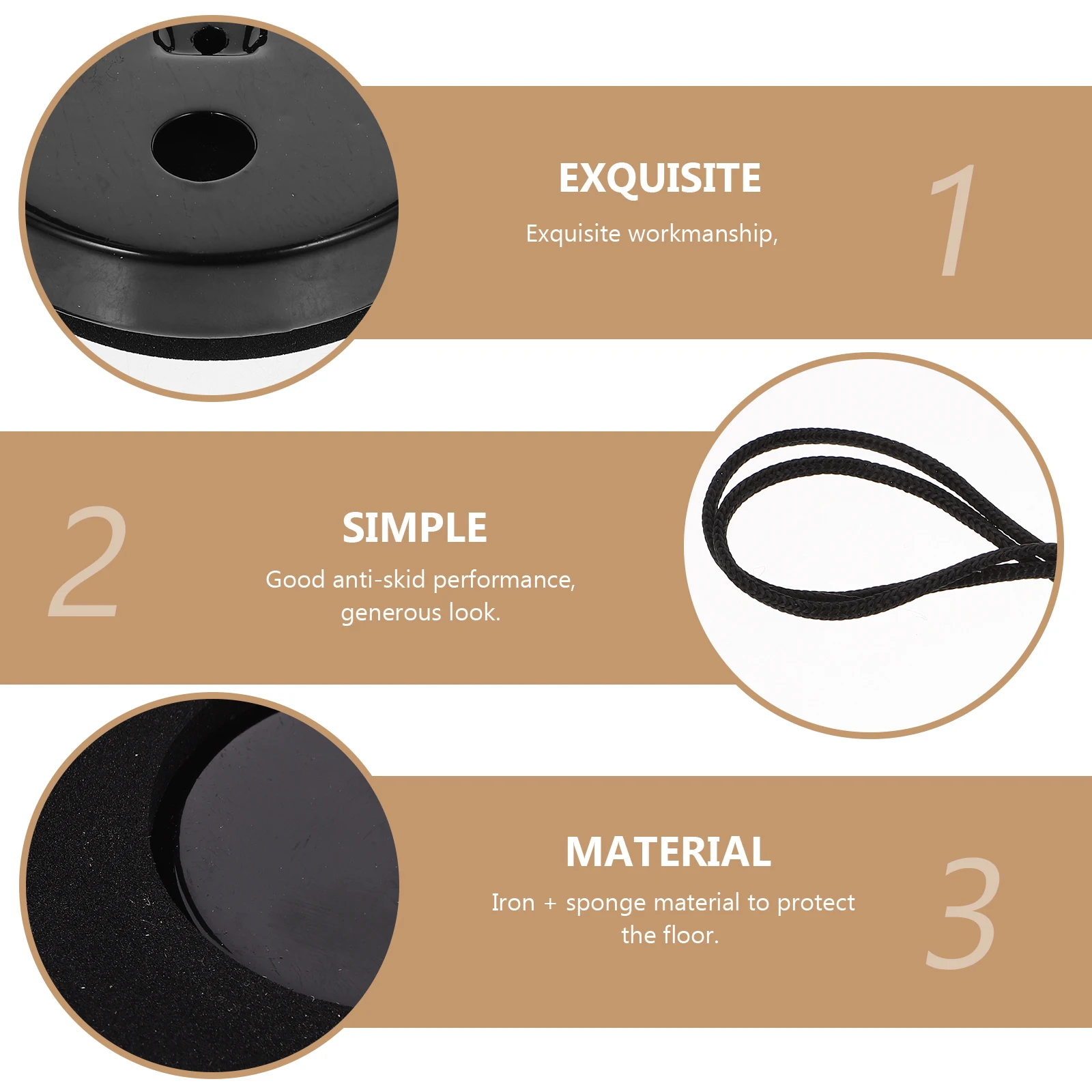 

Anti-slip Pad Accessories Professional Cello Supply Stopper Endpin Holder Non-slip Mat