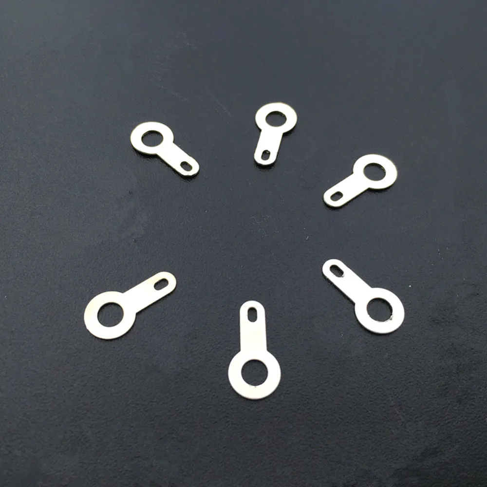 Silver-plated Copper Single Head Soldering Terminal M2.2-M10.2 Circular Weld Washer Welding Sheet Soldering Lug