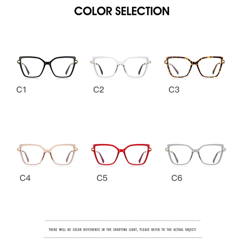 KANSEPT Simple Design Fashionable Large Frame Anti-Blue Light Glasses Women\'s Reading Glasses Customizable Prescription Eyewear