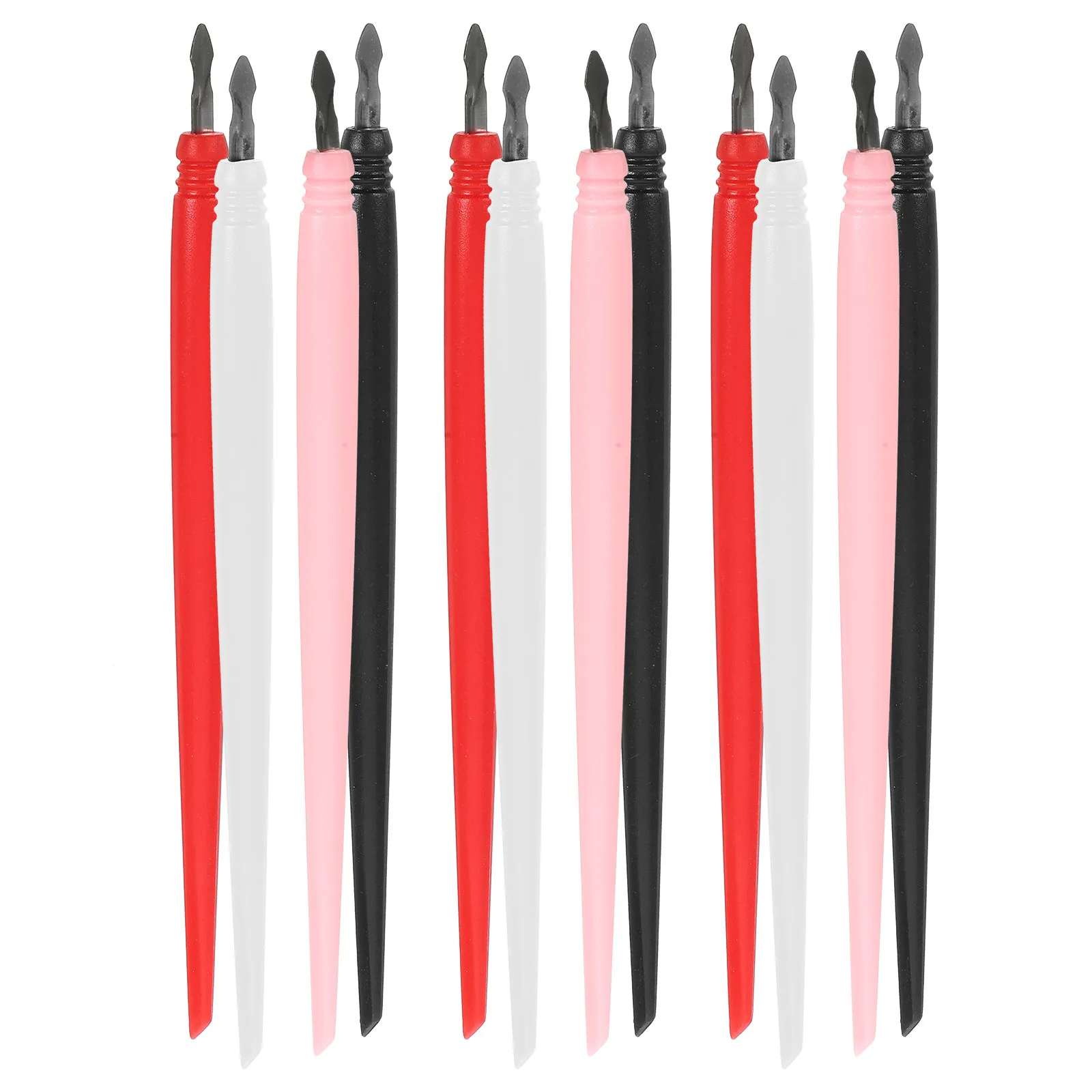 

12Pcs Scratch Drawing Pens with Iron Tip Strong Wear Resistance Smooth Grip Comfortable Classic Shape Scratch Painting Art Tool