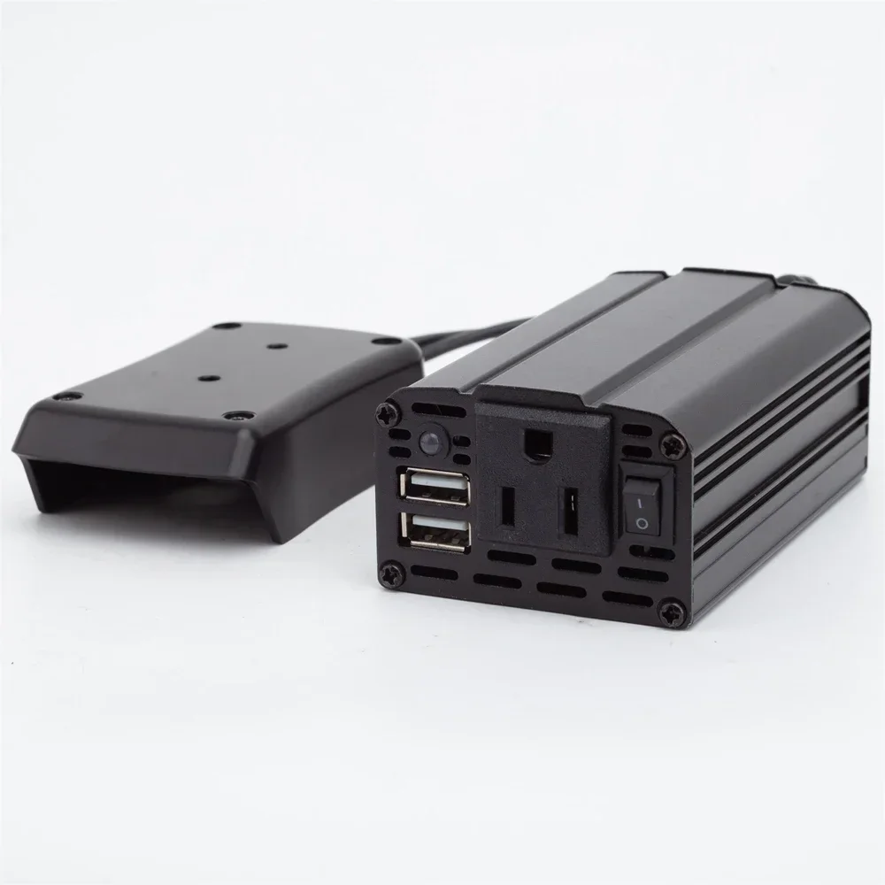For BLACK+DECKER/Porter Cable/Stanley 18V lithium battery inverter Built-in switch and USB interface
