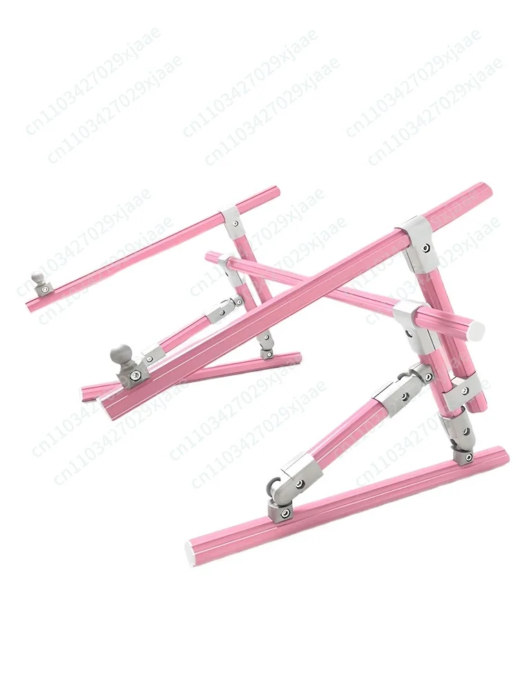 Aluminum Alloy Pink Embroidery Elastic Bracket Cross Stitch T-Ratchet Elastic Bed Treasure