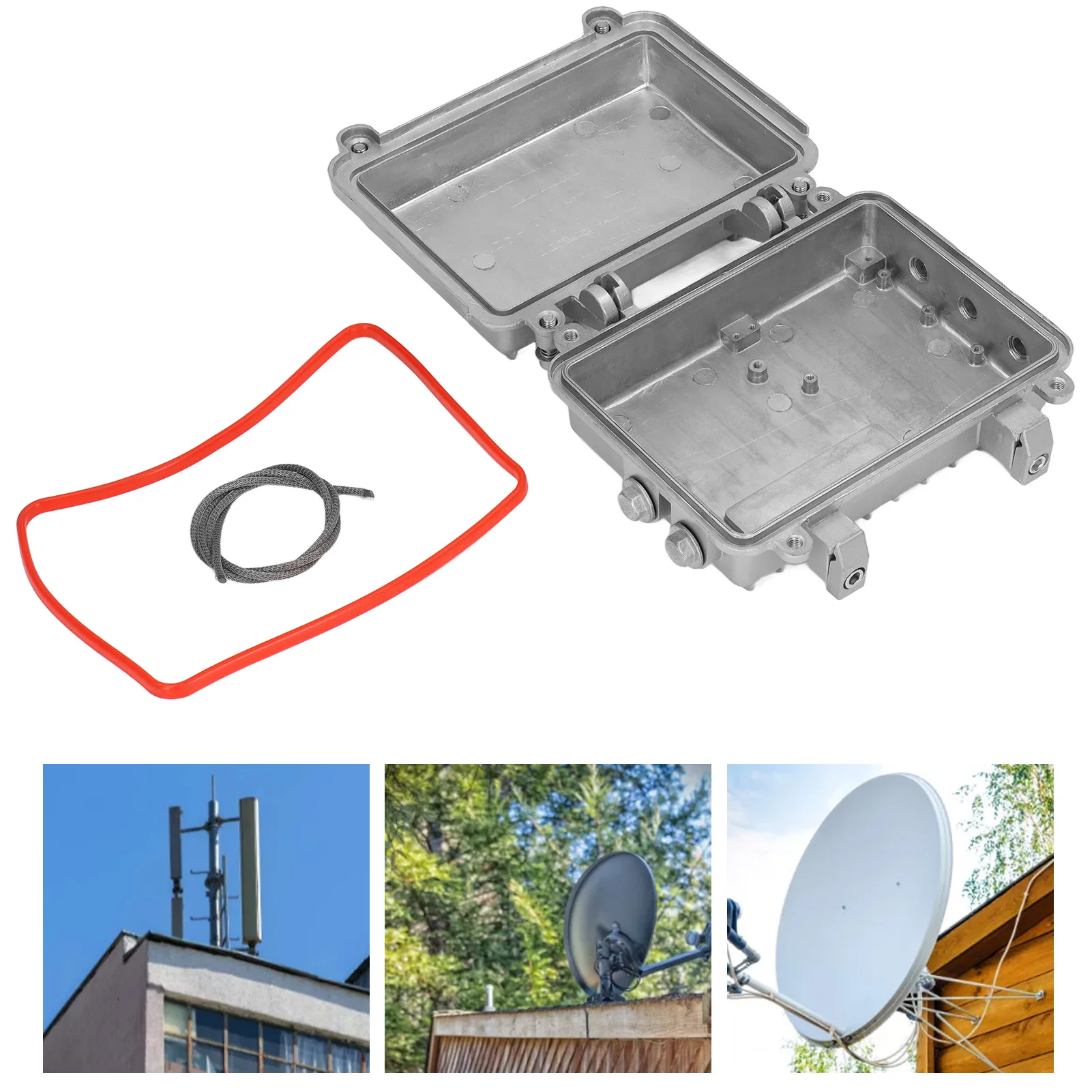 Cable Enclosure Junction Box Waterproof Die Cast Aluminium Power Enclosure Electrical Connection Case Power Junction Box