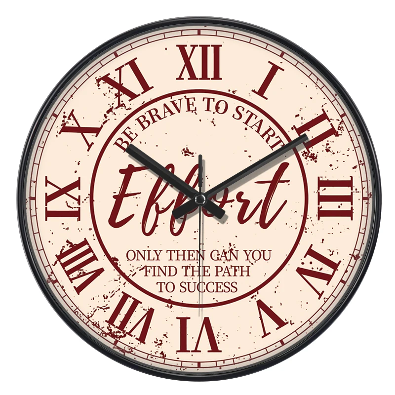 ساعة حائط كلاسيكية رومانية رقمية لغرفة المعيشة مكتب فناء ساعة حركة كوارتز صامتة Tnon Ticking ديكور المنزل