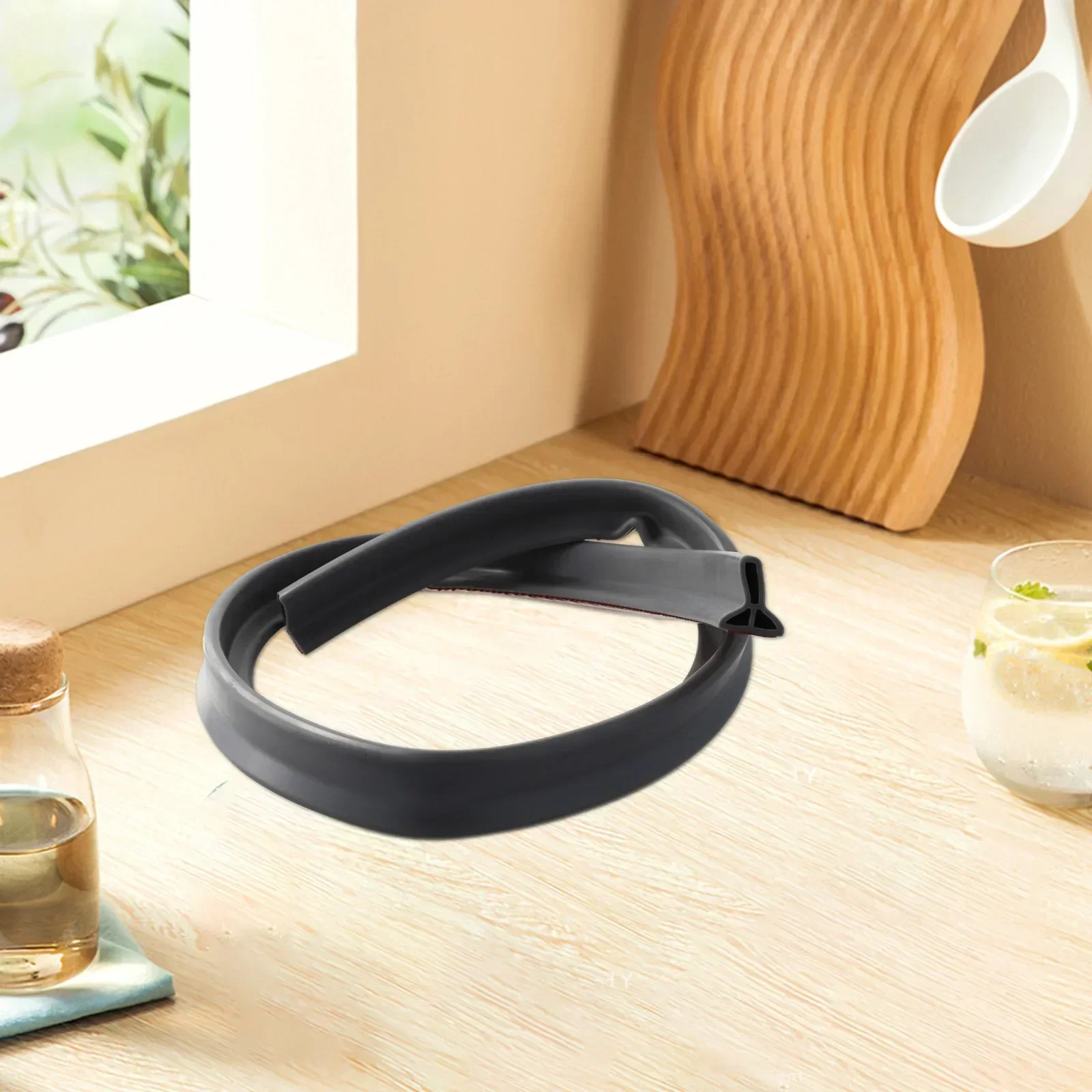 Striscia di tenuta per barriera d'acqua per bagno, blocco d'acqua in silicone, tappo per acqua, striscia impermeabile, altezza 30/50 mm, lunghezza 50-300 cm