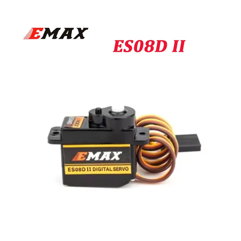 EMAX ES08D II Digitales Mikroservo aus Kunststoff für RC-Hubschrauber, Flugzeug, RC-Quadcopter