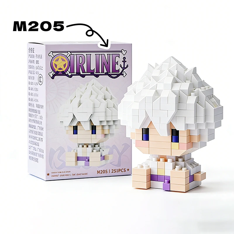 Anime Building Block Chopper Buggy Assembly Micro Building Block Zoro Robin Character Model Mini Bricks Figure Toys for Gift view 3