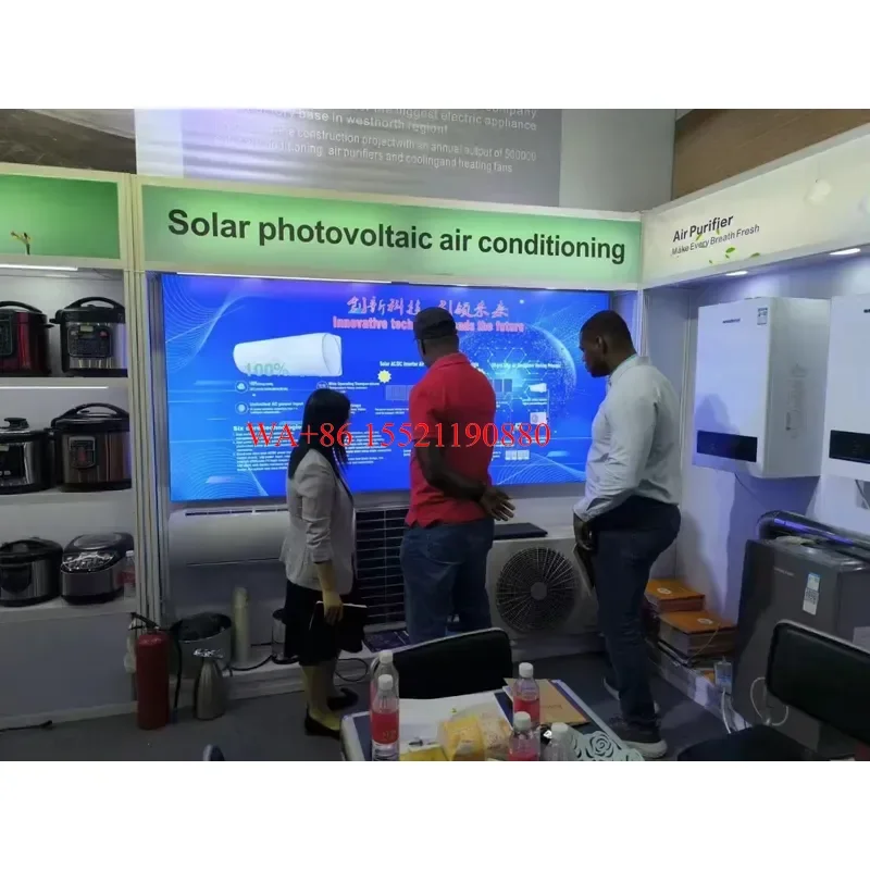 WMWMNU 18000BTU 1.5 Ton Split Air Conditioner AC DC Solar Powered Home Cooling System for Residential Use