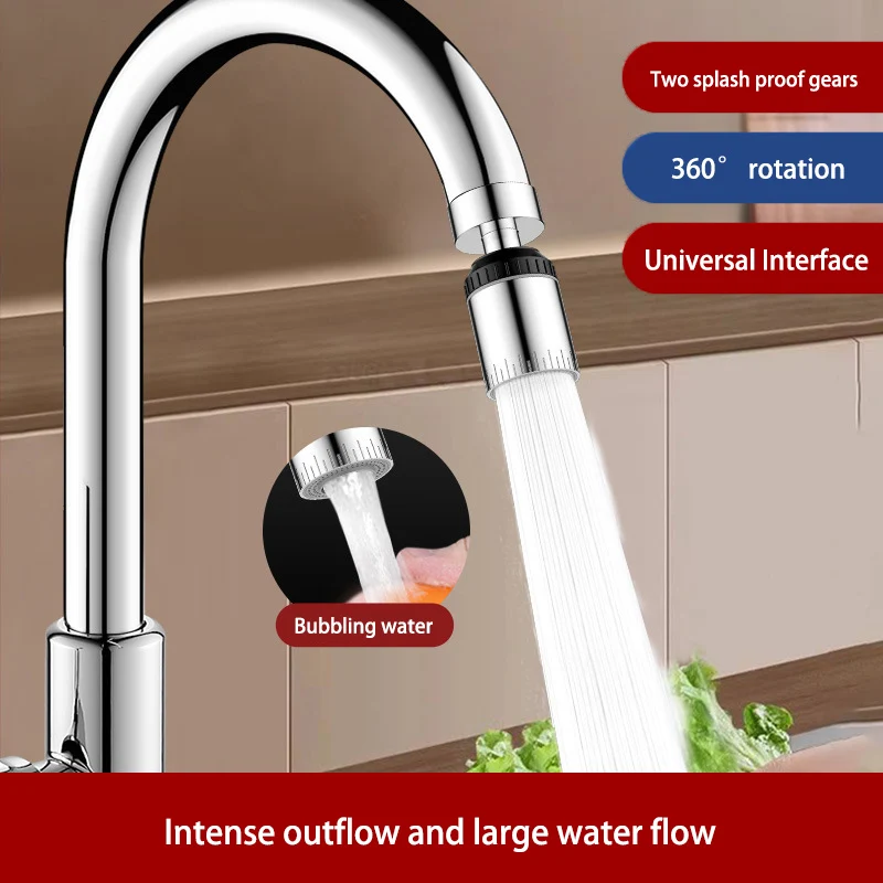 Universal Kitchen Faucet Extender Anti Splash Swivel Tap Connector Booster Spray Nozzle Special For Sink Use