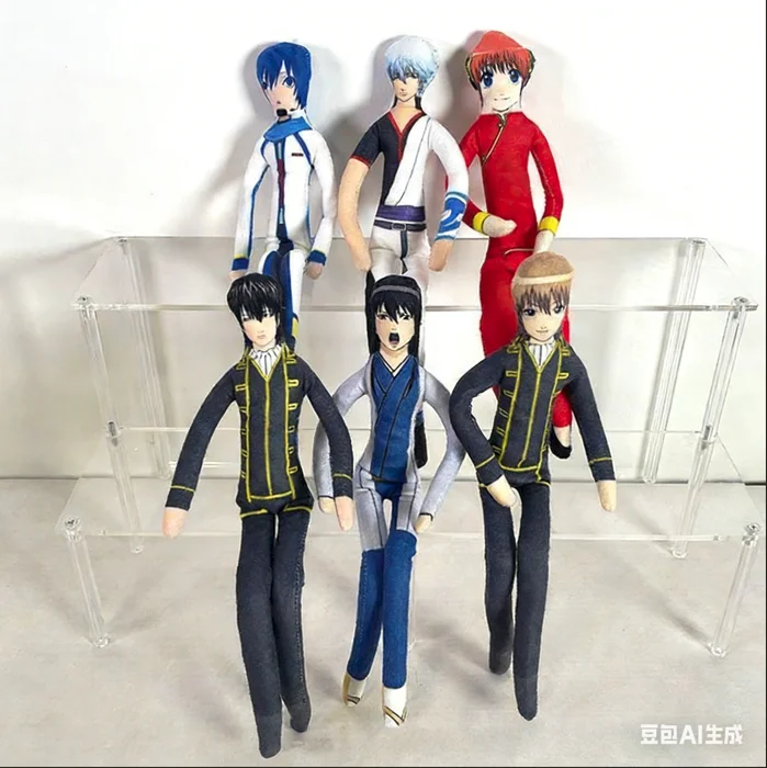 

Плюшевая кукла-фигурка Сакаты Гинтоки из аниме «Гинтама» с проволочным каркасом, ручной работы, подвижная, подарок для фанатов самураев