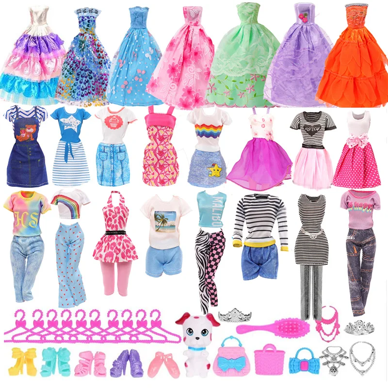 

Fashion New Style Doll Clothes 56 Pieces for 11.5inch Girl Doll Clothes Toys Gifts