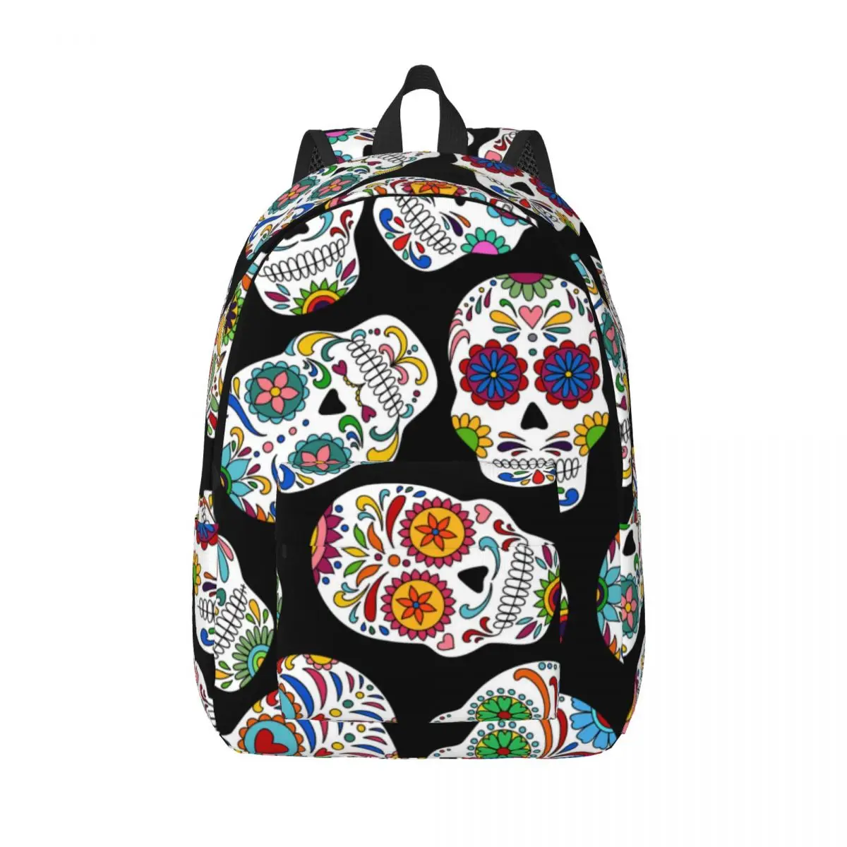 

Day Of The Dead Sugar Skull Backpack Unisex Travel Bag Schoolbag Bookbag Mochila