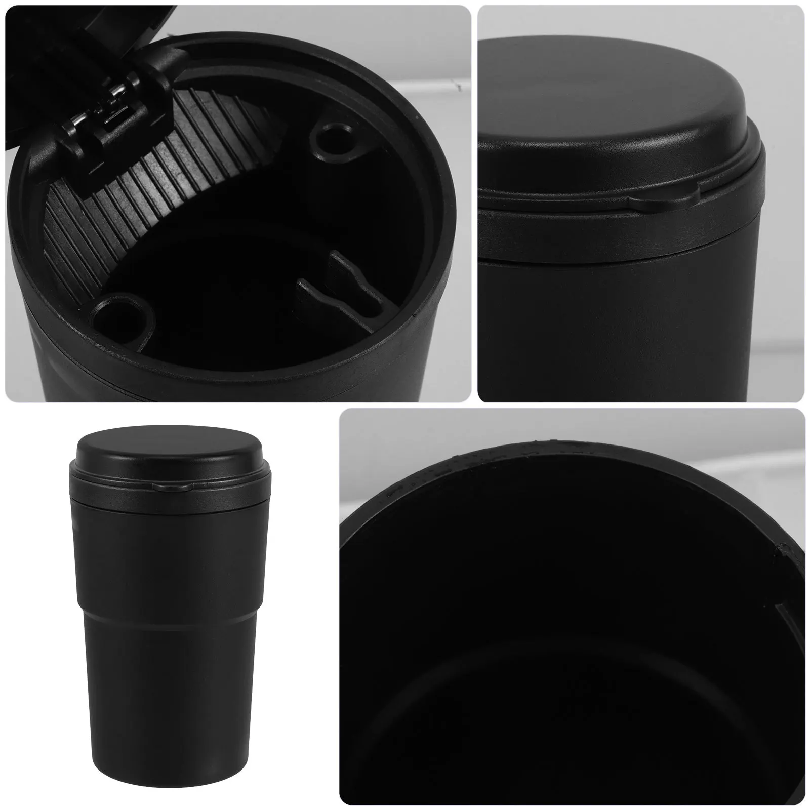 منفضة سجائر السيارة Pbt Abs مادة سعة كبيرة لمنع الرائحة تصميم أنيق للاستخدام المنزلي في السيارة سجائر متعددة الوظائف