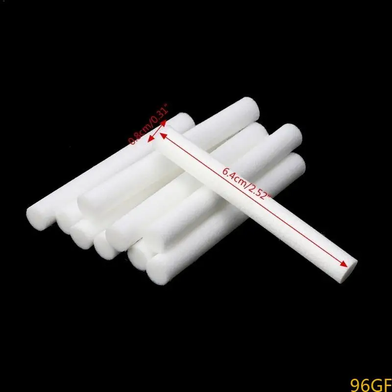 96GF 10 Pcs Humidifier Sticks Filter Refill Sticks Wicks Cotton Filter Sticks Replacement for USB Powered Humidifiers