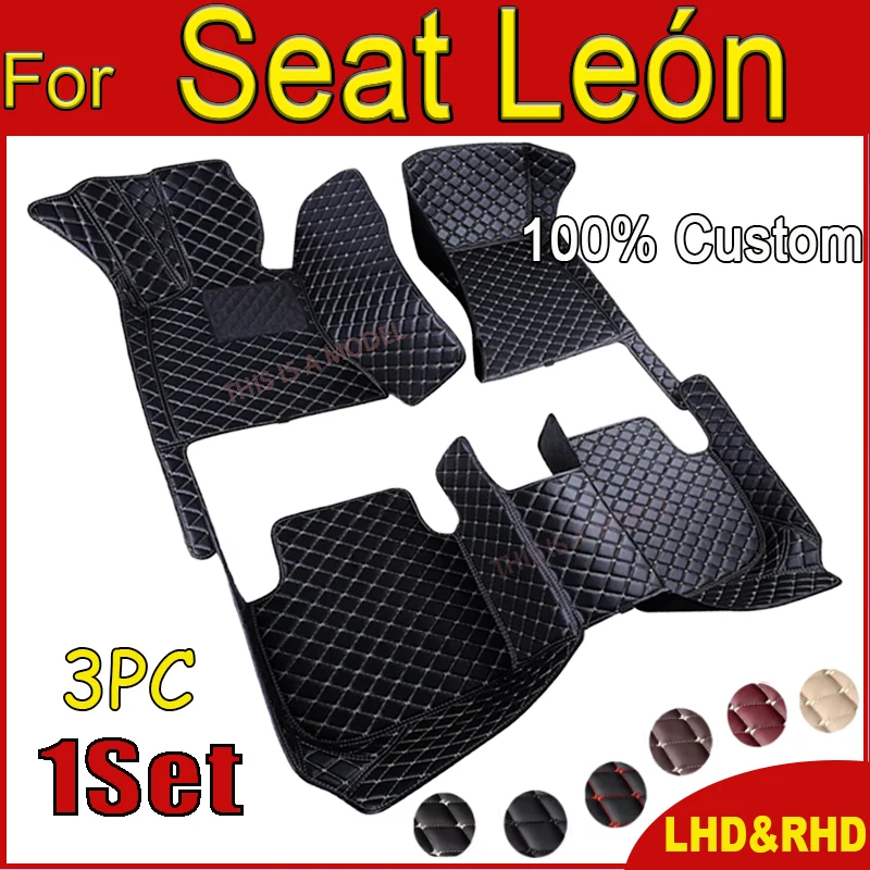 

Автомобильный напольный коврик для сиденья Leon 5F 2013 ~ 2019, водонепроницаемый автомобильный коврик, набор автомобильных ковриков, автомобильные аксессуары