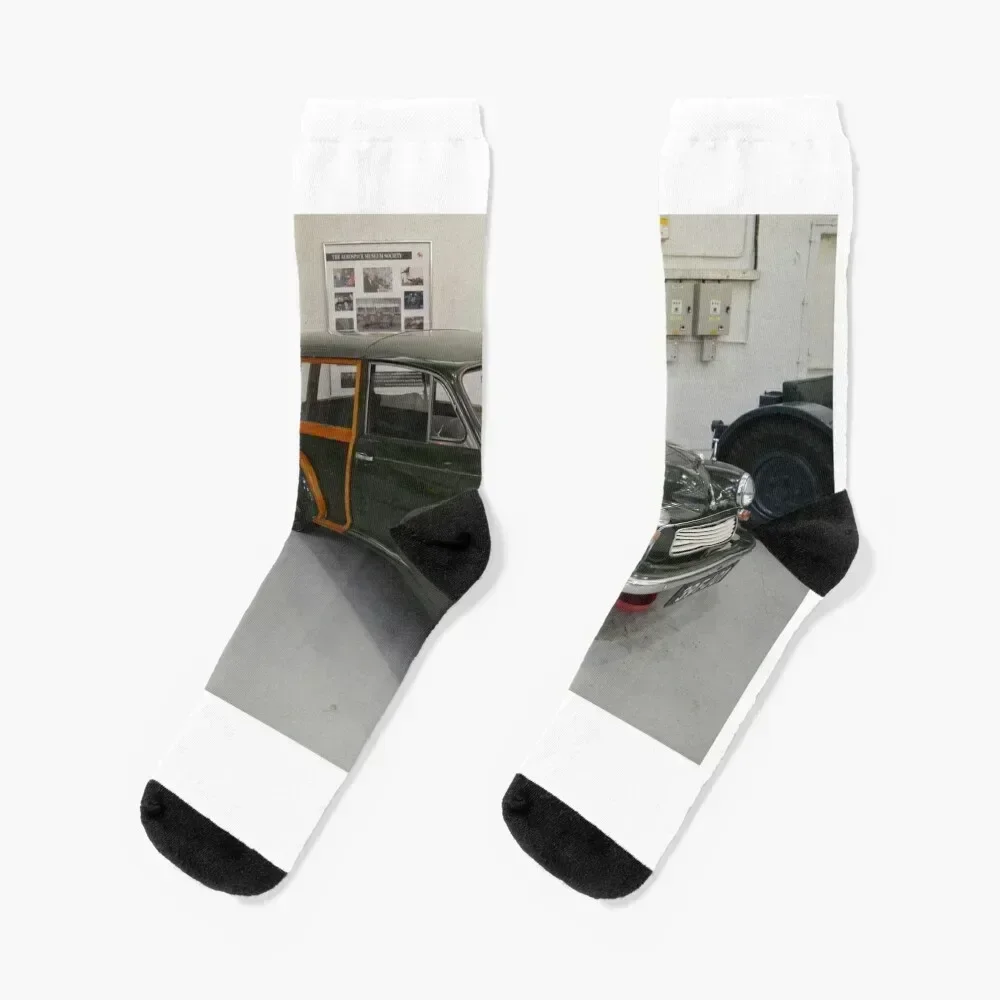 

Unique Morris Minor Traveller Socks winter thermal Rugby with print Socks Men Women's