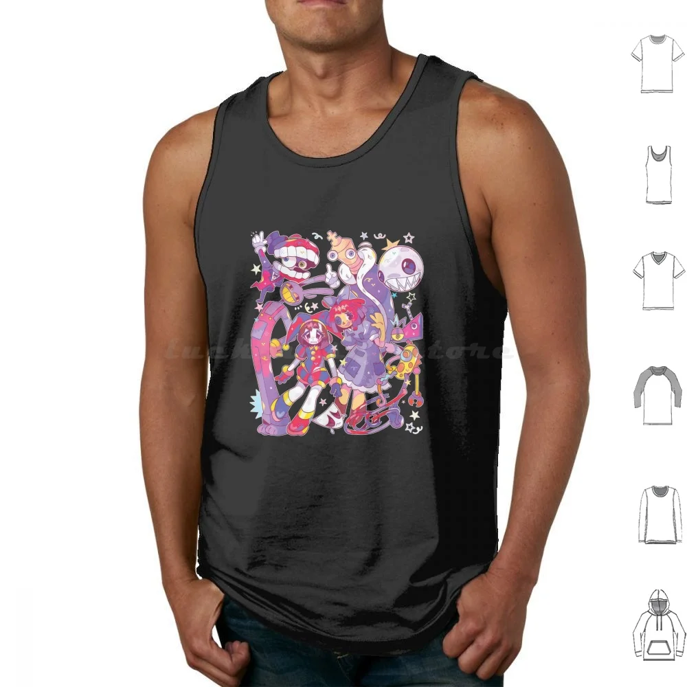 

Digital Funny Tank Tops Vest Sleeveless The Amazing Circus The Amazing Digital Circus Tadc Digital Circus Pomni Jax Ragatha