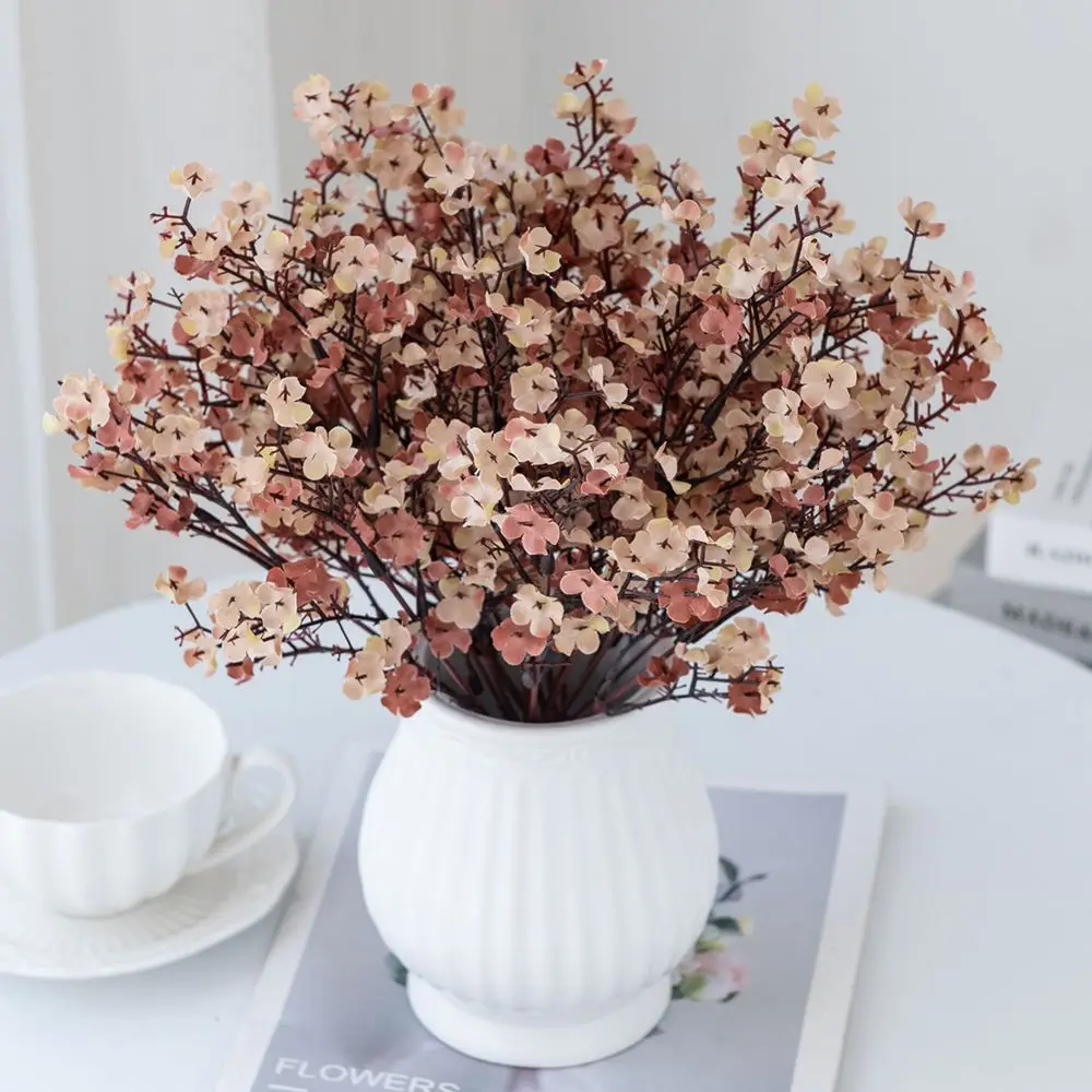Künstliche Blumen Seiden-Gypsophila Pfirsichfarben für Heim-Dekoration, Tisch, Garten, Hochzeit, Brautstrauß, Festival, DIY-Geschenk, Dekorationszubehör – Detail 4