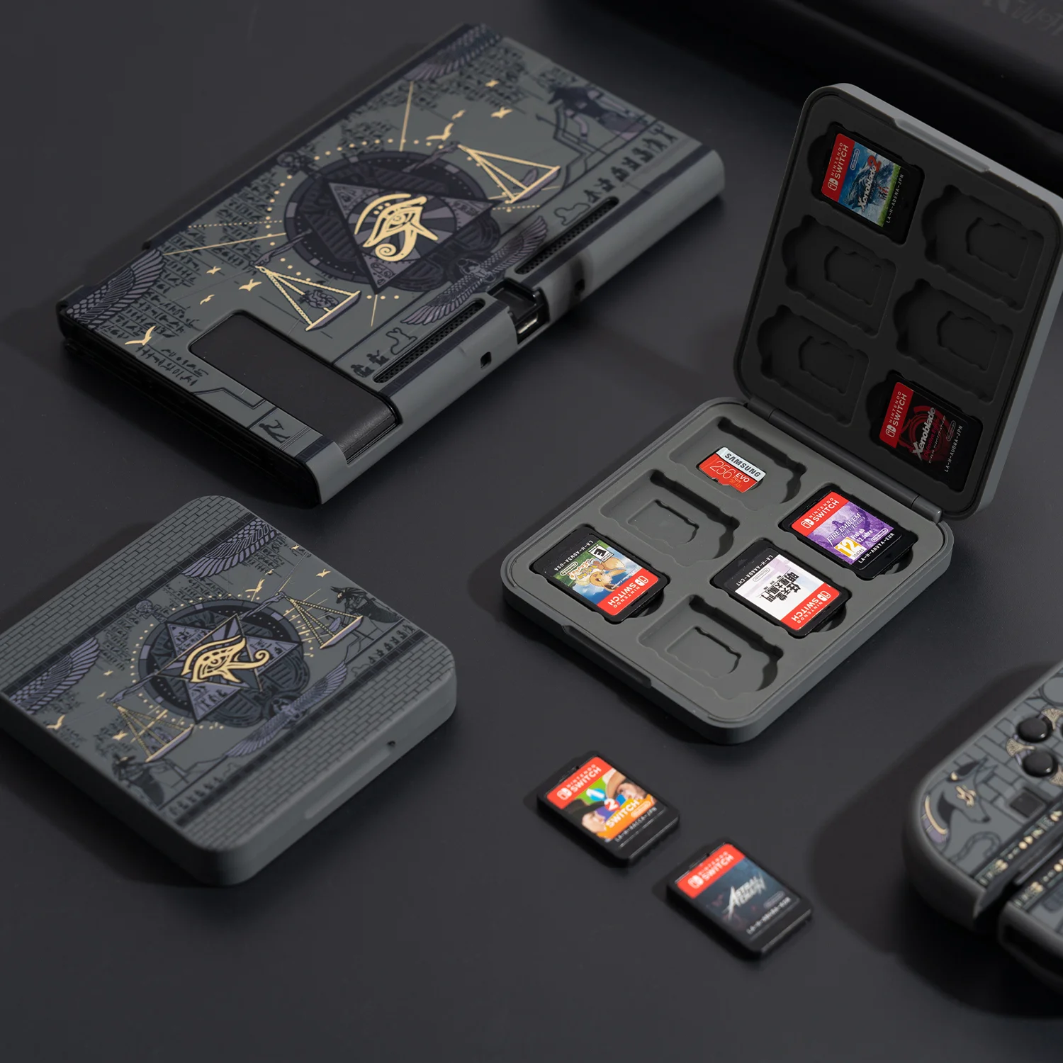 Hard Shell Game Cards Storage Box Protective Case Holder For Nintendo Switch 2/NS Oled Lite Memory TF Store Cover Accessories
