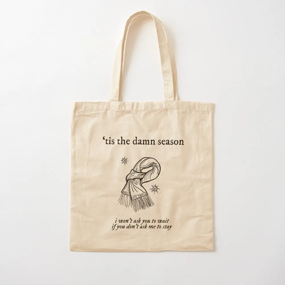 

tis the damn season Tote Bag Canvas shoulder bag supermarket folding bag for beach