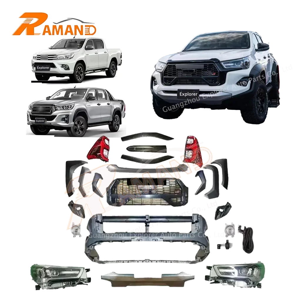 RAMAND Bodykit for Hilux Revo Rocco 2016-2020 Upgrade to Hilux GR Sport Thailand for Toyota Hilux GR Body Kit 2023