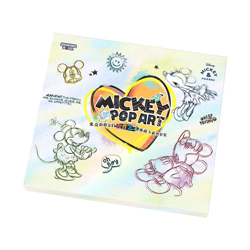 SHINING SOUL Disney Mickey & Friends Kaarten Pop Art Mystery Box Anime Trading Cards Game Verjaardag Vakantie Speelgoed Cadeaus voor kinderen