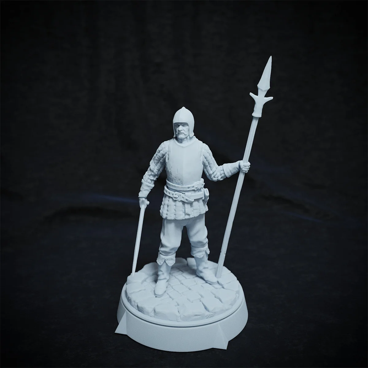 Medieval City Guard Cavalry Warrior Mage Dwarf Dragon and Dungeon DND Running Team Board Game Chess Model