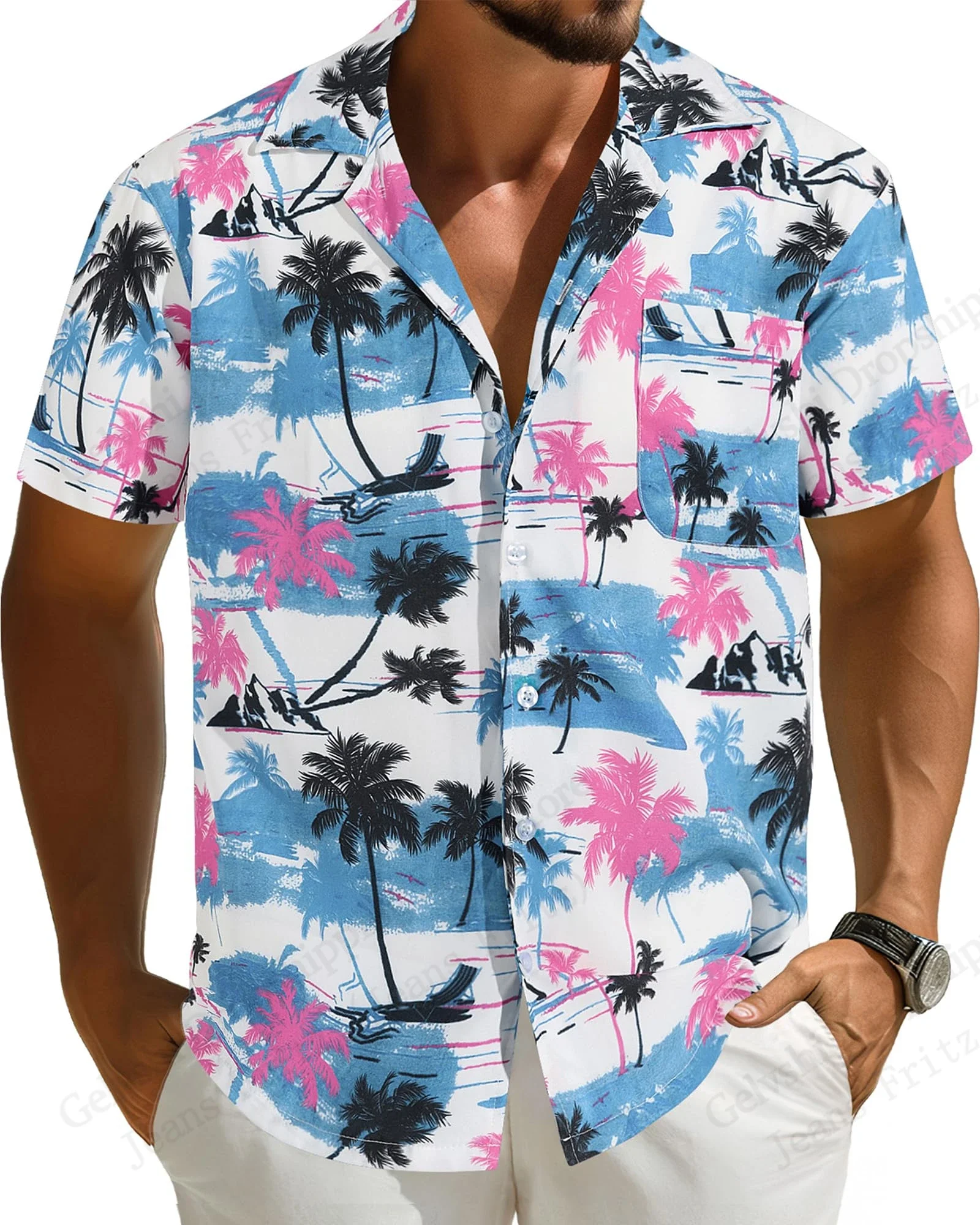 Hawaiian Shirt Tropical Vacation Series Flower 3d Print Casual Shirts Men Women Fashion Short Sleeve Beach Shirts Street Blouses