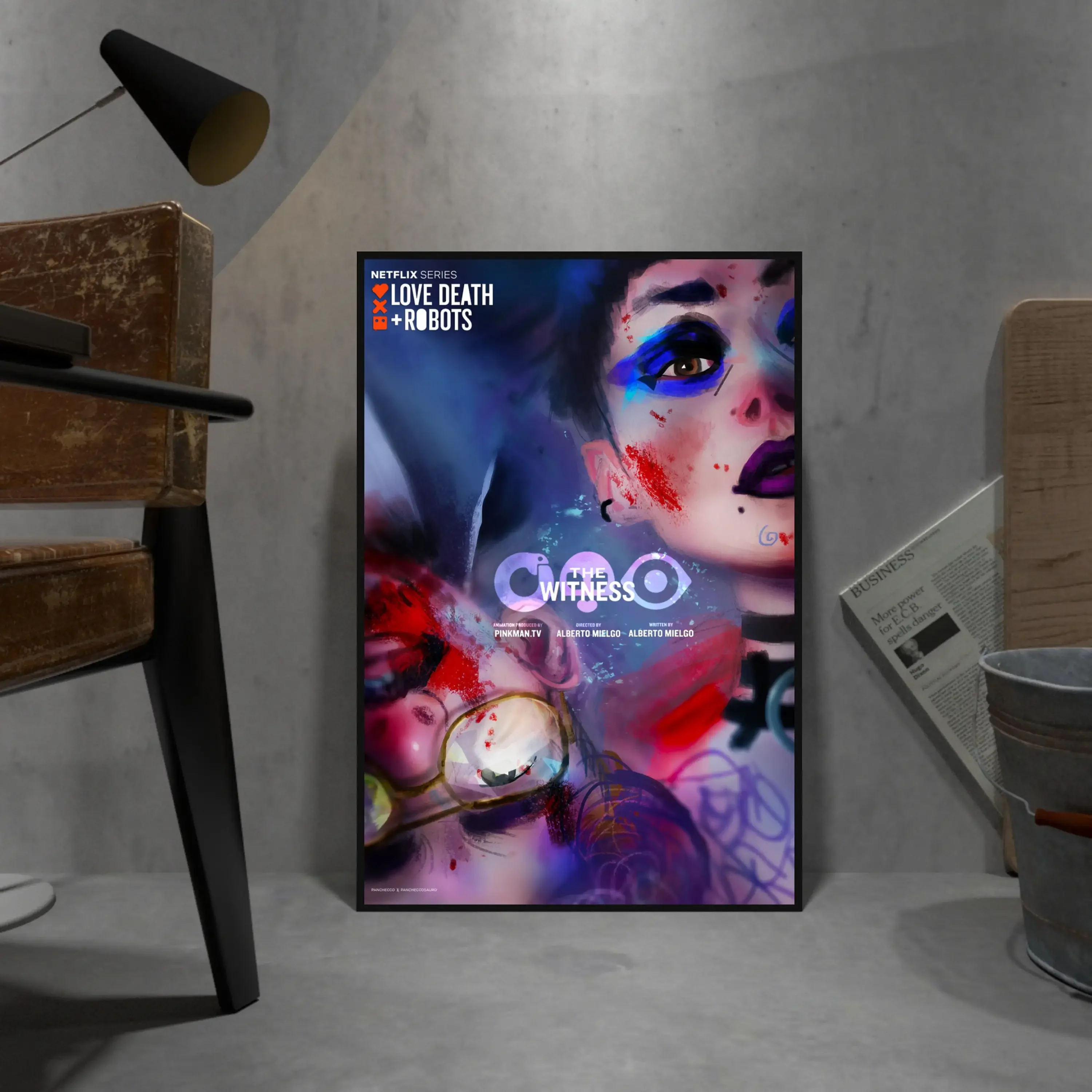 لوحات قماشية كلاسيكية أوروبية وأميركية ، صور حب وموت وروبوتات للغرف ، فن معيشة ، ديكور حائط منزلي ، ملصق مطبوع