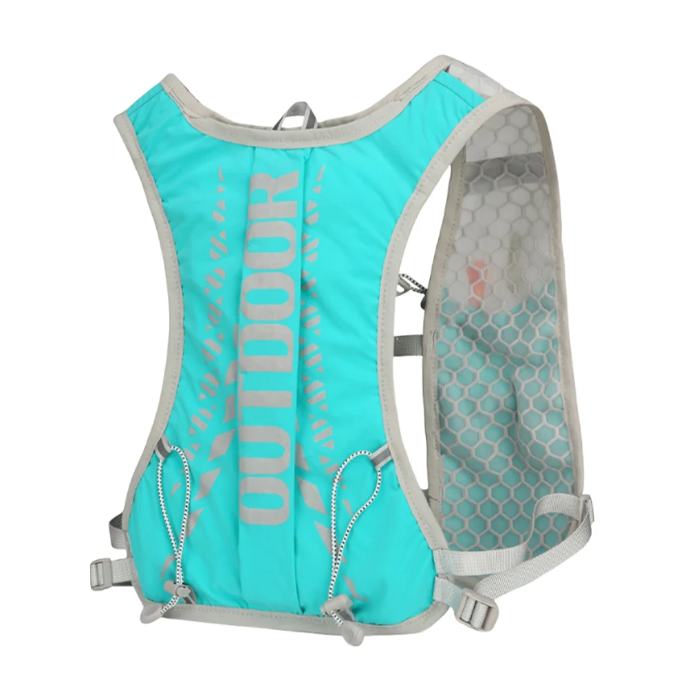 Zaino portaoggetti ultraleggero da 5 litri Borsa da corsa di grande capacità Borse da bicicletta Borsa d'acqua Zaino per idratazione traspirante per sport all'aria aperta