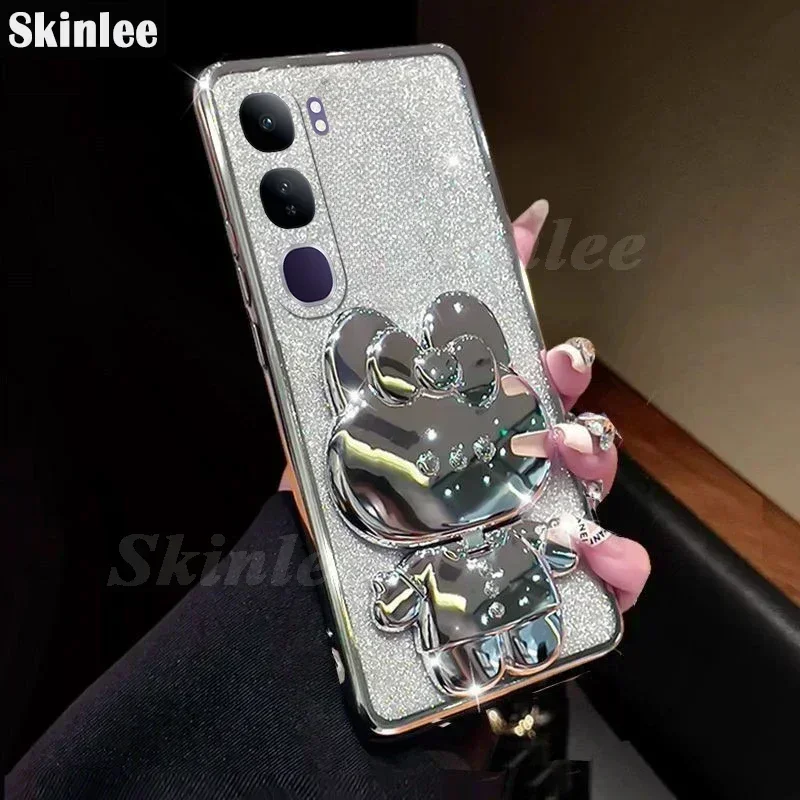 

vivo V40 Lite 4g/5G Pro V40SE Case With Holder,Luxury Bracket Case for VIVO V40 pro V40 SE 80W 5G Cover Fashion Case S24ultra