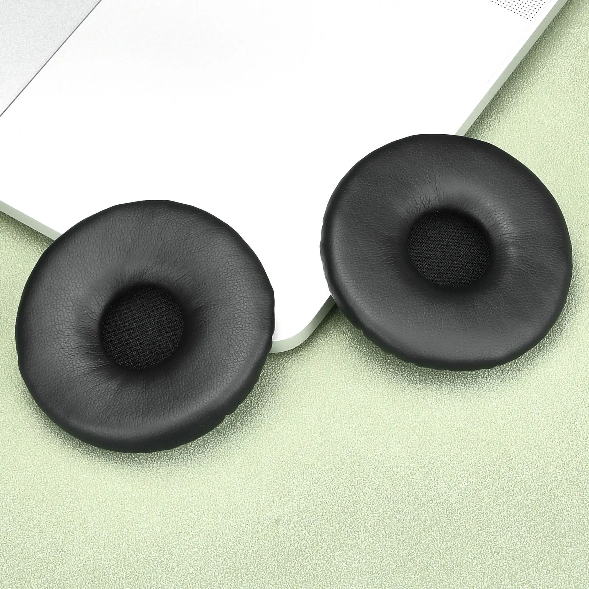 

Replacement Protein skin Ear Pads for Jabra Biz 2400 II / Plantronics T110 Headphones Earmuff Repair Parts，Ear Cushion Cover
